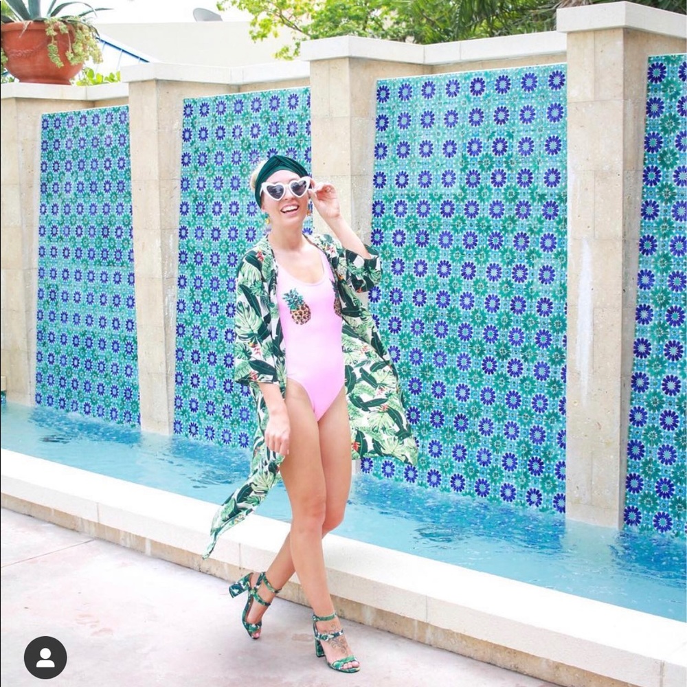 TopShop Pineapple Swimsuit